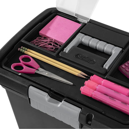 Sterilite Portable File Box, Letter File Storage Bin - Image 6