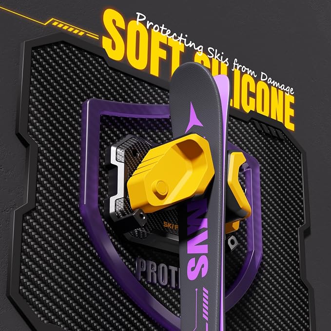 Ski & Snowboard Wall Rack for Garage Wall Fits Any Ski/board, Ski Wall Mount - Image 5