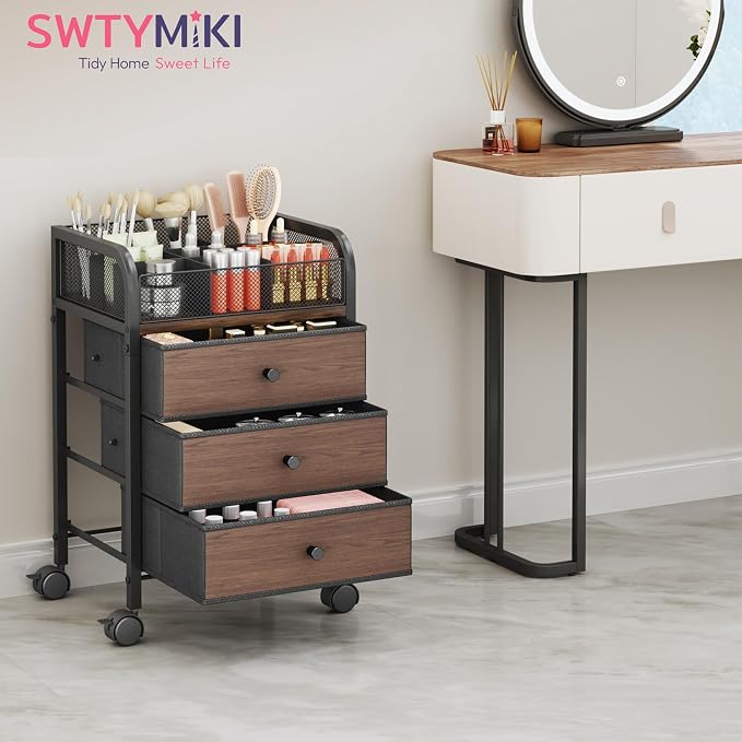 SWTYMIKI Rolling Makeup Organizer Cart - Image 7
