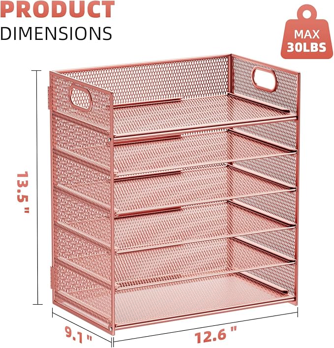 Marbrasse 2 Pack Desk Organizer - Image 6