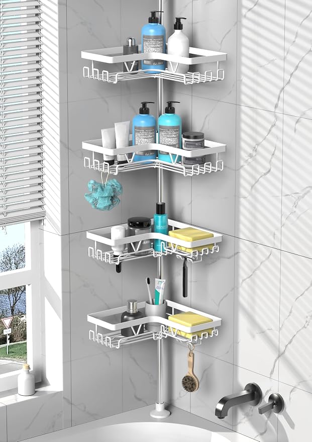 DAOYA Shower Caddy Tension Pole Corner by DAOYA