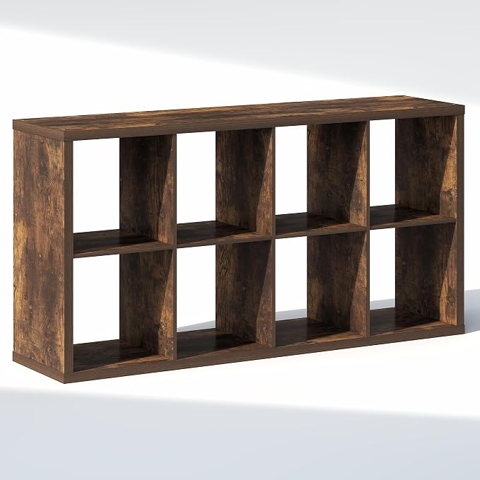 Furinno Cubic Extra Thick 8-Cube Closet Organizers and Storage, Amber Pine | - Image 7