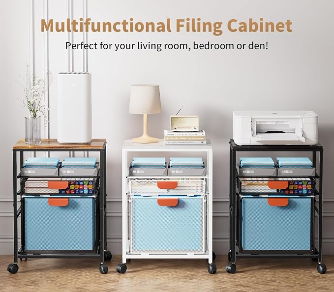 Marbrasse Rolling File Cart - Image 7
