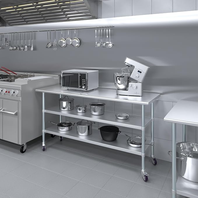 AmGood Stainless Steel Work Table - Image 5