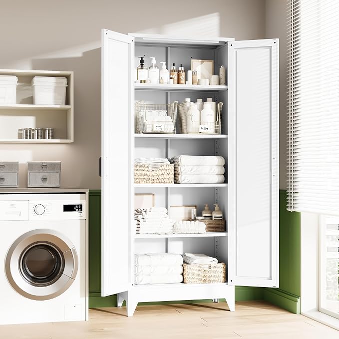 Letaya 75" H Metal Storage Cabinet - Image 7