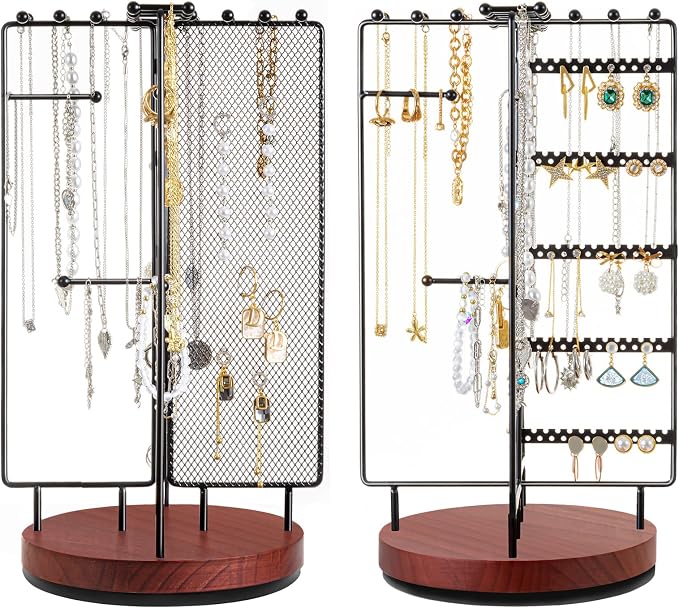 ProCase Rotating Jewelry Organizer Stand Earring Holder Organizer - Image 5