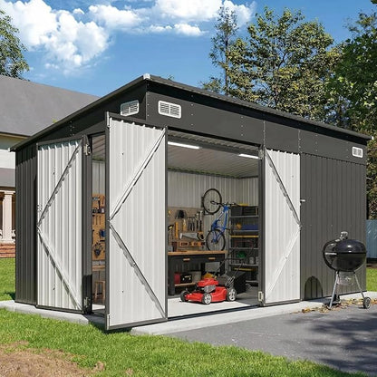 Storage Shed 8'x10' Metal Outdoor Sheds by Breezestival