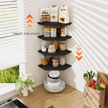 Corner Floating Shelves, Corner Shelves Wall Mounted - Image 5