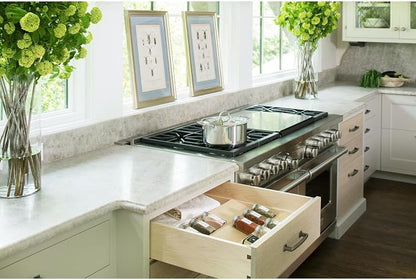 Rev-A-Shelf 22" 3 Tiered Seasoning Organizer, Trim-to-Custom-Fit Wooden Kitchen - Image 9