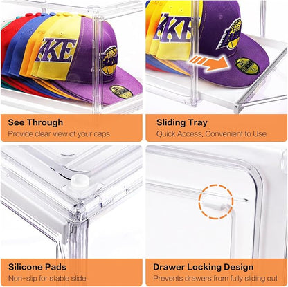 Hat Storage Box for Baseball Cap, - Image 4