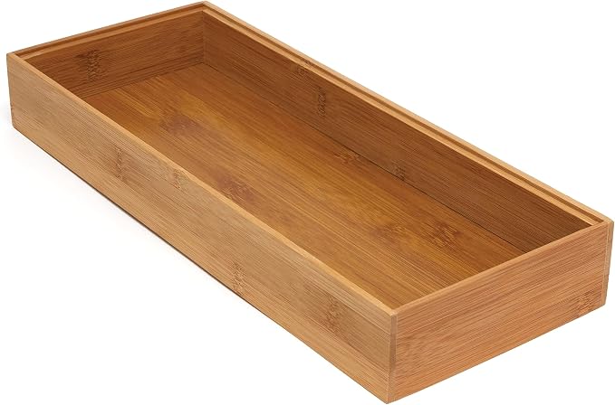 Lipper International 8186S Bamboo Wood Stacking Drawer Organizer Box by LipperInternational