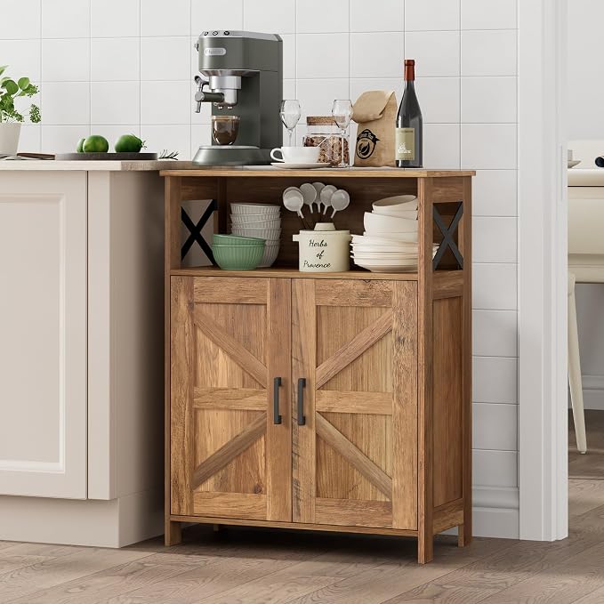 Homhedy Farmhouse Bathroom Storage Cabinet - Image 7