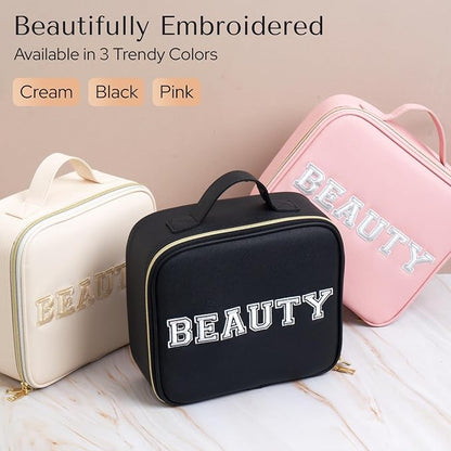 Makeup Bag with LED Mirror – Travel Cosmetic Organizer with Lighted Mirror - Image 8