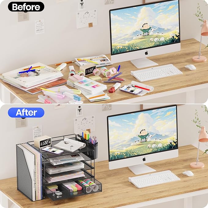 OPNICE Desk Organizer, 5-Tier Desktop File Organizer - Image 5