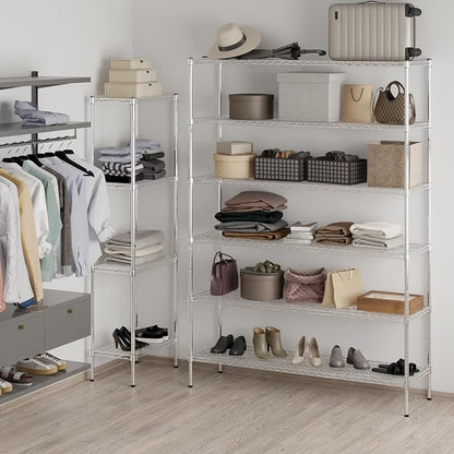 18" Deep x 60" Wide x 86" Height Wire Shelving Kit | 6-Tier | NSF Commercial - Image 2