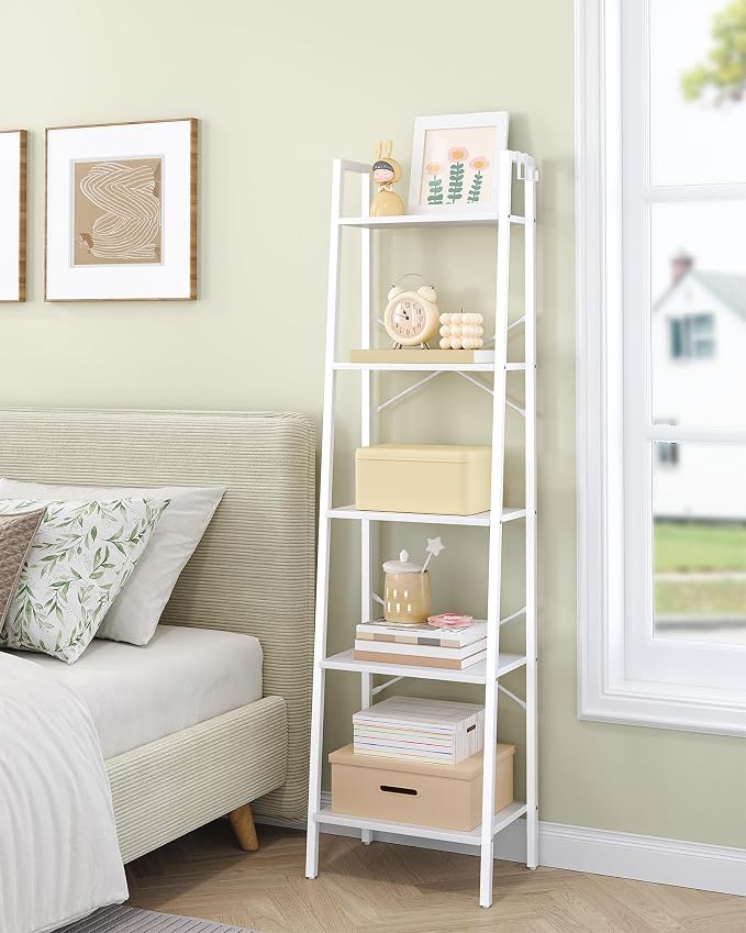 Hzuaneri Ladder Shelf, Freestanding Corner Storage Shelf | Bookcase - Image 7