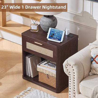 LEYAOYAO Rattan Nightstand - Image 8