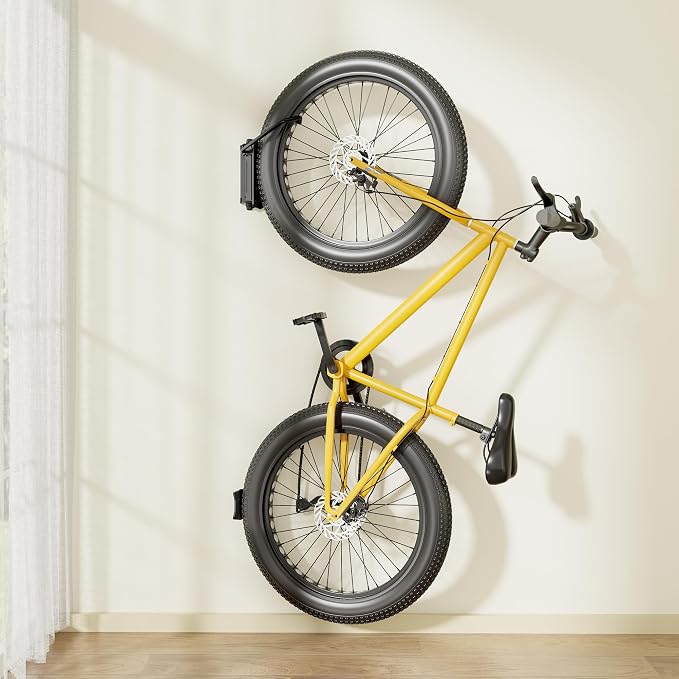 monTEK Bike Wall Mount for 4.5" Tire Width, Swivel Bike Wall Hanger Holds Up to - Image 2
