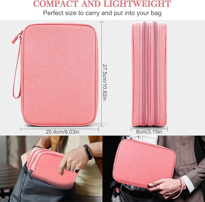 FYY Electronic Organizer, Extra Large Travel Cable Organizer Bag Pouch Portable - Image 2