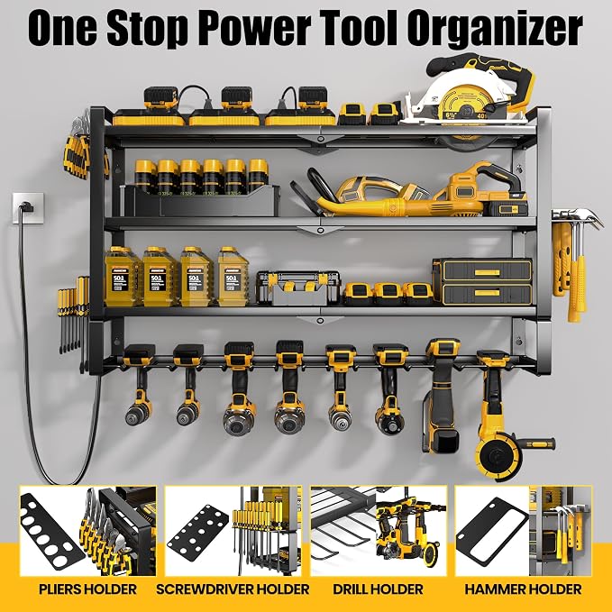 MOOMSINE Large Power Tool Organizer Wall Mount - Image 4