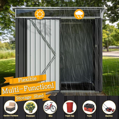 Shintenchi 6x4 FT Outdoor Storage Shed - Image 4