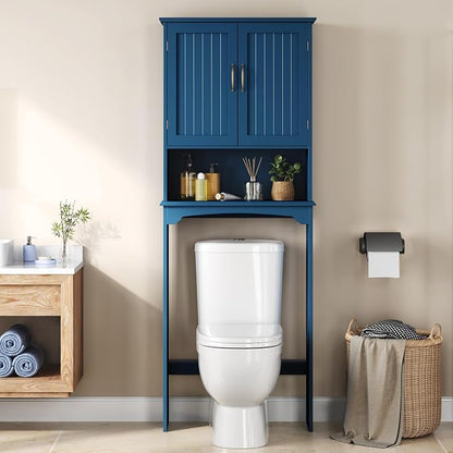 Yaheetech Over the Toilet Storage Cabinet, Bathroom Organizer, Open Compartment - Image 2