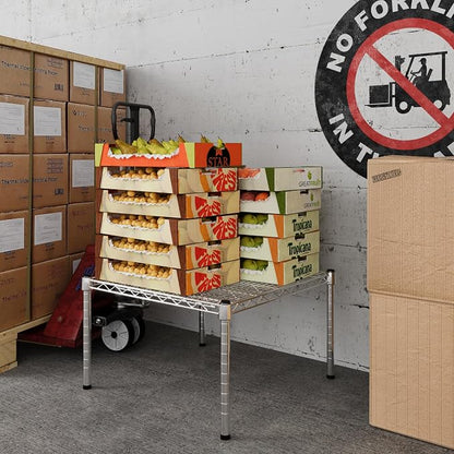 24" Deep x 24" Wide x 14" Height Wire Shelving Kit | 1-Tier | NSF Commercial - Image 5