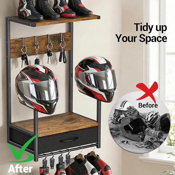 Housolution Motorcycle Helmet Wall Mount - Image 6
