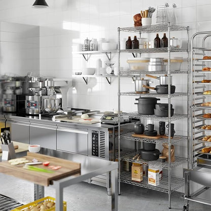 21" Deep x 30" Wide x 86" Height Wire Shelving Kit | 8-Tier | NSF Commercial - Image 4