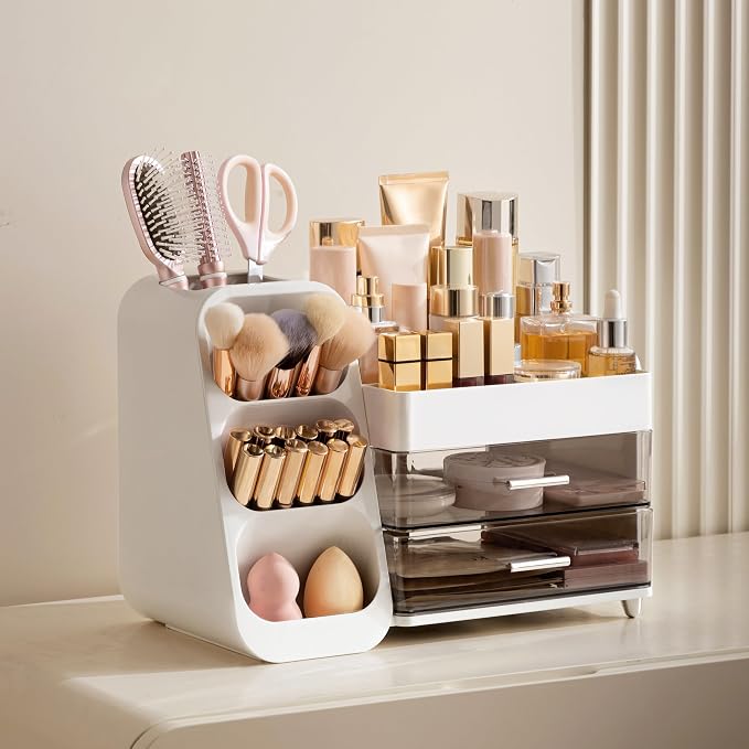 HBlife Makeup Organizer with Brush Holder - Image 5