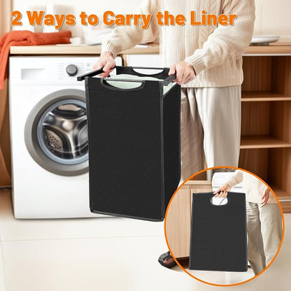 Laundry Sorter with Removable Bag, 16 Gallons Laundry Hamper with Adjustable - Image 7