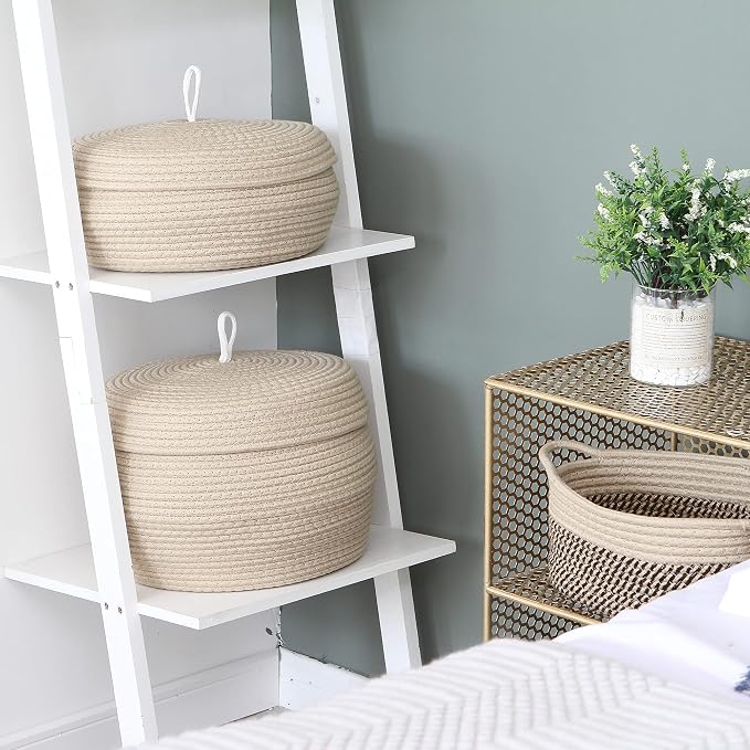 Sea Team Round Cotton Rope Storage Basket - Image 3