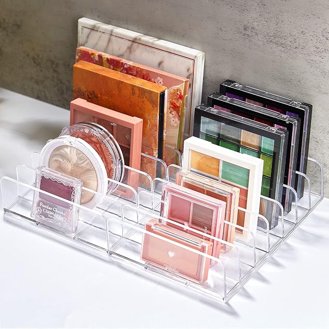TUZAZO 2 Pack Acrylic Eyeshadow Palette Makeup Organizer - Image 8