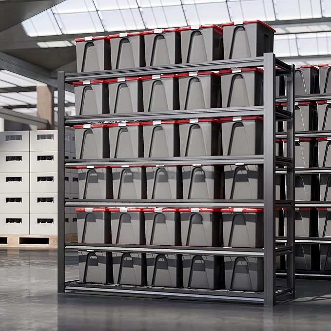 6T 62" W x 24" D x 84" H Garage Shelving Heavy Duty Metal Shelving 6000LBS - Image 2