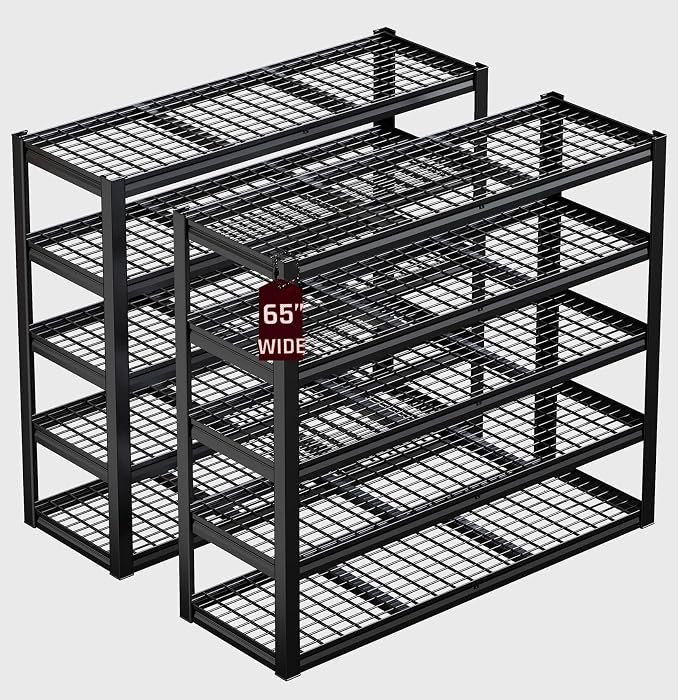 30" D Storage Shelves, 5 Tier Shelving Units Industrial Shelving by SKZNSA