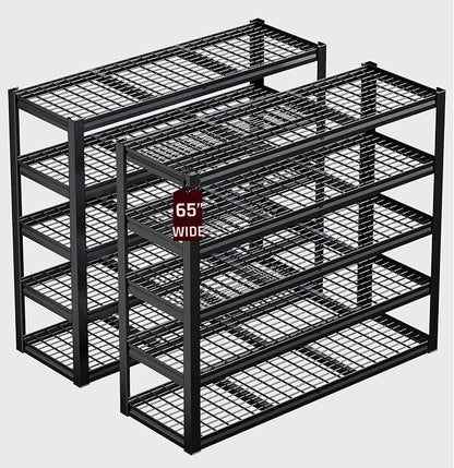 30" D Storage Shelves, 5 Tier Shelving Units Industrial Shelving by SKZNSA