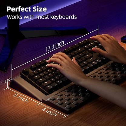 Ospelelf Keyboard Stand with Wrist Rest, Comfy Ergonomic Keyboard Riser Holder - Image 6
