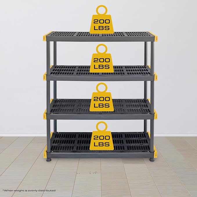 CX Black & Yellow, Shelving Unit and Heavy Duty Storage Containers, Extremely - Image 6