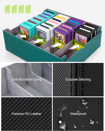 ZLCA Card Storage Box for MTG PTCG, Commander Deck Box Holds 3200+ Cards - Image 5