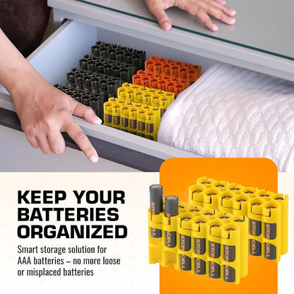 Storacell AAA-12 Battery Storage Caddy and Dispenser, Holds 12 AAA Batteries - Image 2