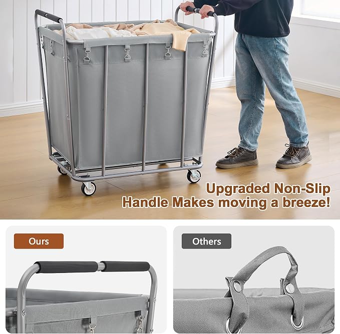 Hoctieon Large Laundry Cart - Image 4