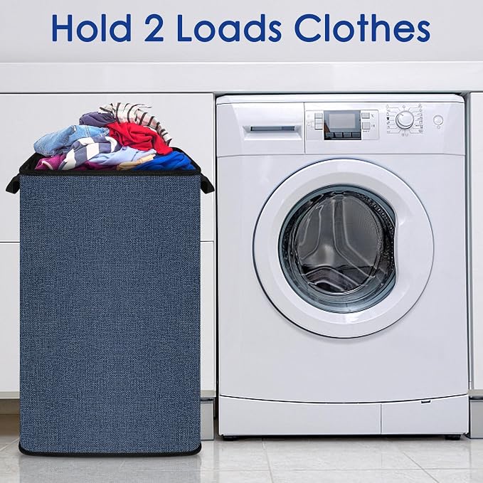 SNIGJAT Large Laundry Hamper, Tall Laundry Hamper - Image 2