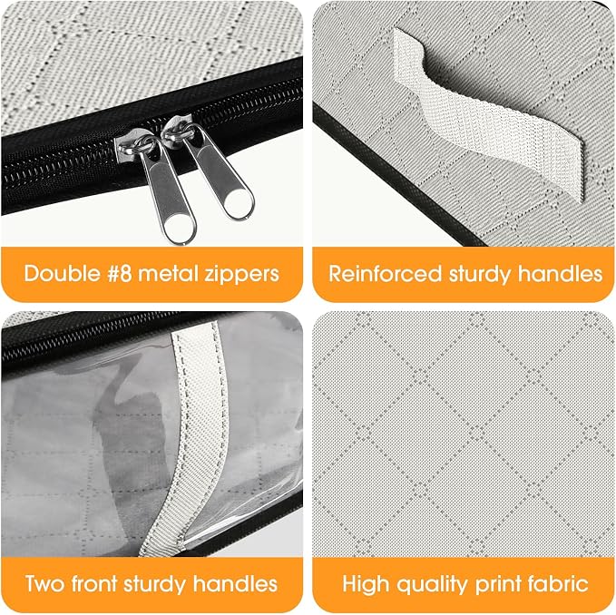 StorageRight Under Bed Storage Bags 2 Pack, 40L Large Clothes & Comforter - Image 3