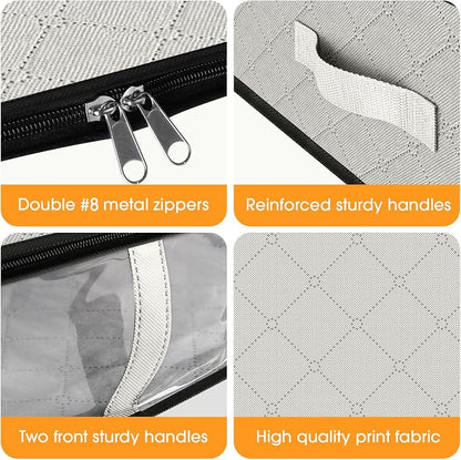 StorageRight Under Bed Storage Bags 8 Pack, 40L Large Clothes & Comforter - Image 3