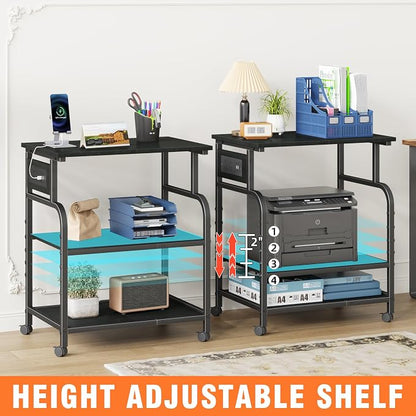 YAOHUOO 3 Tier Large Printer Stand - Image 3