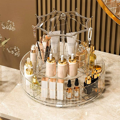 360 Rotating Makeup Organizer, 360 Degree Rotating Makeup Organizer - Image 2