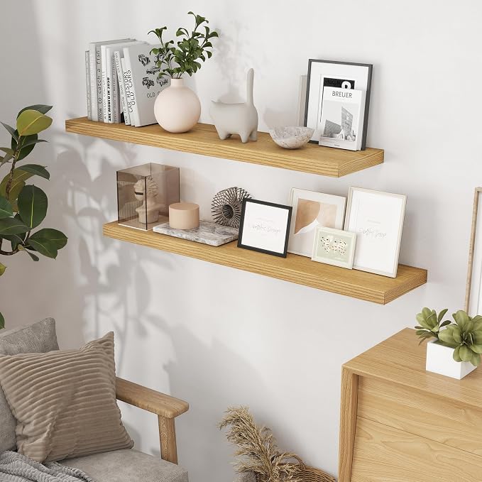 48 Inch Floating Shelves, 9.3 Inch Deep Floating Shelf - Image 2