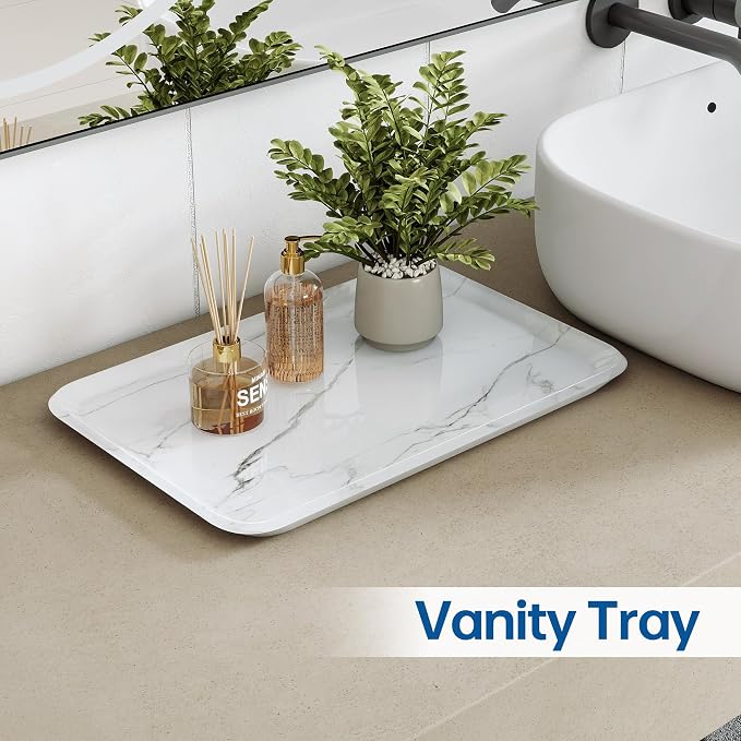 Vanity Decorative Tray, Bathroom & Countertop Organizer - Image 2