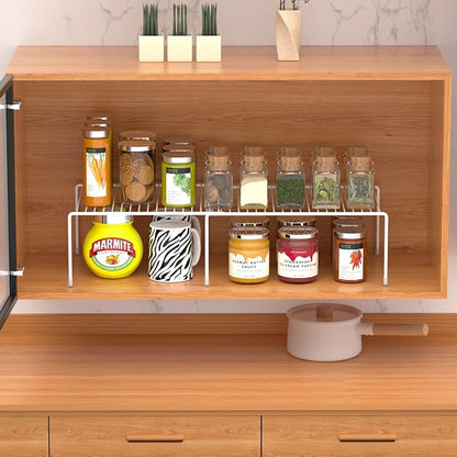 Redrubbit Cabinet Storage Shelf Rack, Expandable Metal Rustproof Kitchen - Image 2