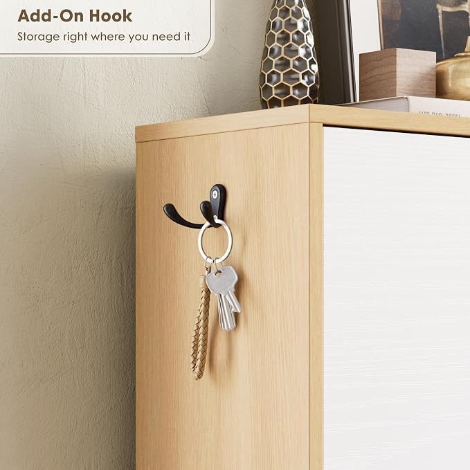 Nicetree Shoe Storage Cabinet for Entryway, Modern Shoe Cabinet, Freestanding - Image 8